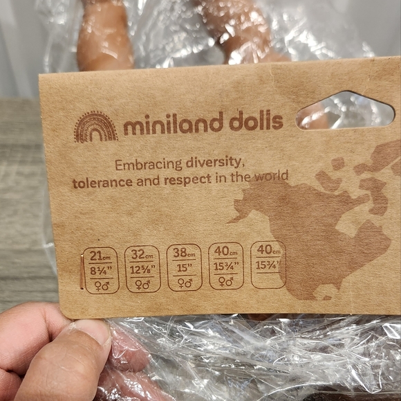 Miniland +10M Infant Baby Anatomically Correct Newborn Baby - Picture 3 of 4